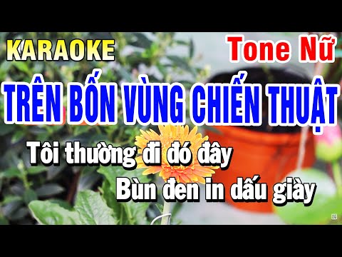 Trên Bốn Vùng Chiến Thuật Karaoke Tone Nữ Beat 2025 Huỳnh Anh