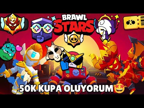 CANLI🔴SİZLERLE BİRLİKTE 50 BİN KUPA OLUYORUM🤩BRAWL STARS #10