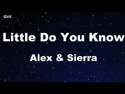 Little Do You Know – Alex & Sierra Karaoke 【No Guide Melody】 Instrumental