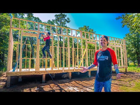 How I FRAMED our TINY HOUSE in 1 Day, By Myself!