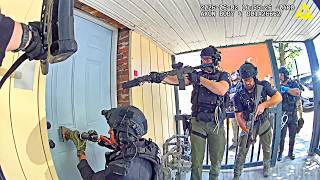 Suspect Opens Fire on SWAT Officers Moments After Door Breach
