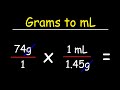 Density and Volume Calculations