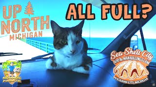 MICHIGAN UP!!! Man Eating Clam, Sandy Beaches, Big Leak & Camping FULL!!!