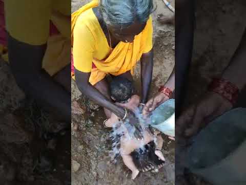 grandma baby bathing โค๏ธ๐ป 4 month baby