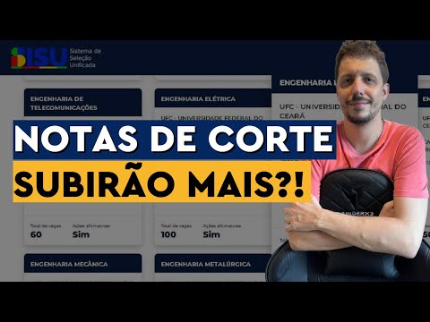 🚀SISU 2025: QUAL É A TENDÊNCIA DAS NOTAS DE CORTE? SOBEM OU DESCEM?!