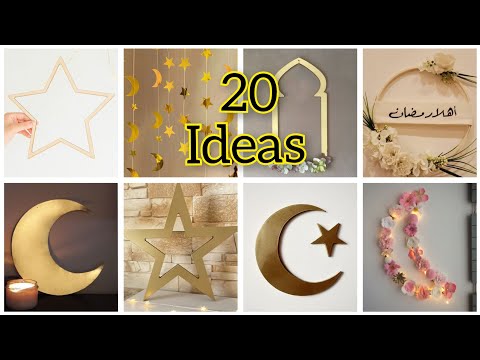 أجمل 20 فكرة لزينة رمضان 🌙بطريقة بسيطة باشياء متوفرة عندك #diy #deco #craft #ideas رمضان#ramadan