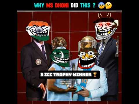 Why Ms Dhoni did this 🤯 !!