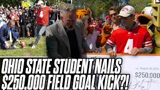 Ohio State Student Wins $250,000 Of Pat McAfee's Money?! | College GameDay Field Goal Challenge