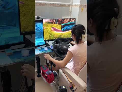 Realistic bus driving setup #shortsvideo