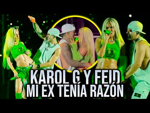 KAROL G Y FEID CANTANDO MI EX TENIA RAZÓN EN MEDELLÍN | FERXXOCALIPSIS | TENDENCIAS 2024