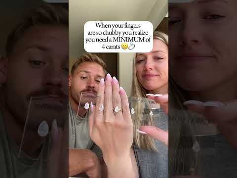 When your fingers are so chubby you realize you need a MINIMUM of 4 carats🥲💍  #weddinginspiration