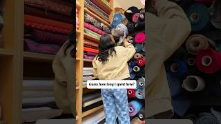 Fabric so expensive, you’d be scared to cut it