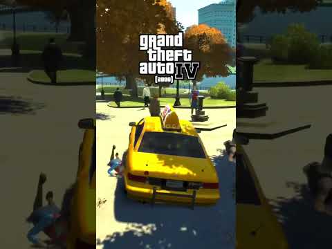 Asi le damos golpecitos a la gente con los autos en GTA #shorts #gaming #gta