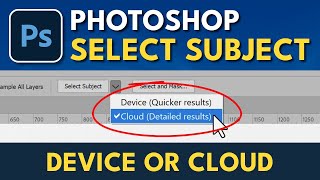 Photoshop Select Subject Device Or Cloud