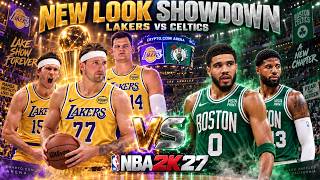 🔥NEW LOOK SHOWDOWN! Lakers vs Celtics - Luka DONCIC vs Jayson TATUM🏀NBA 2K27 Full Game🏀