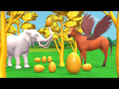 सुनहरा अंडा पंखों वाला घोड़ा - Golden Egg and Winged Horse - 3D Hindi Kahaniya - Hindi Moral Stories