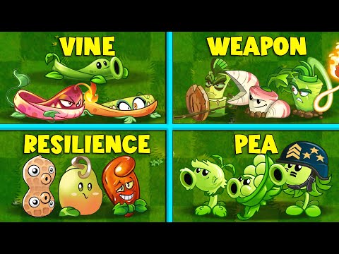 Random 4 Best Team Plants Battlez PvZ 2 - Who Will Win?