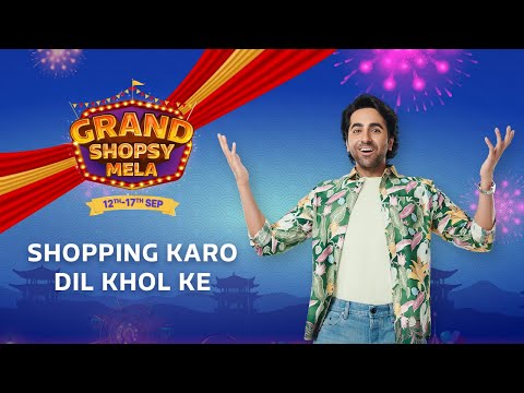 Grand Shopsy Mela | Ayushmann Khurrana | Shopping starts at just Rs. 9