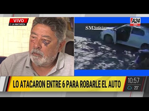 🚨 LA MATANZA: ATAQUE ENTRE SEIS PARA ROBARLE EL AUTO