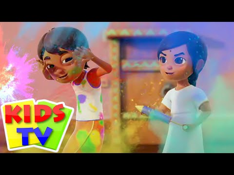 Holi Hai Aayi, ಹೋಳಿ ಆಯಿ, Kannada Nursery Rhymes and Kids Poem