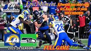 Los Angeles Rams Vs. Seattle Seahawks Full Game Final | NFC Championship | Jan 25,2026 | NFL Today