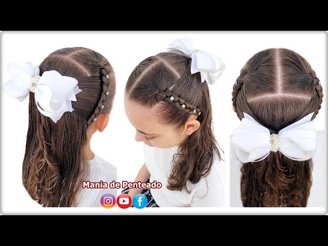 Penteado Fácil para Réveillon e Ano Novo 🌟| Easy Hairstyles for New Year 🌟| Hairstyle for Girls 😍