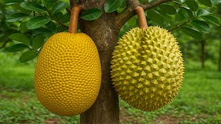 Jackfruit & Durian Grafting - Amazing Fruit Tree Experiment!