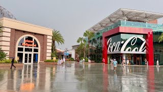 Disney Springs 2025 Summer Rain Storm Walkthrough in 4K | Walt Disney World Florida August 2025