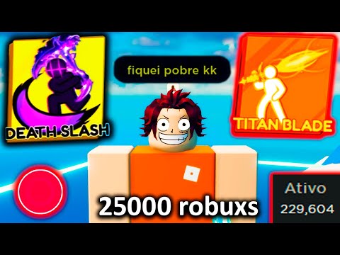 gastei 25000 ROBUXs nas NOVAS HABILIDADES da ATUALIZAÇÃO do BLADE BALL!!