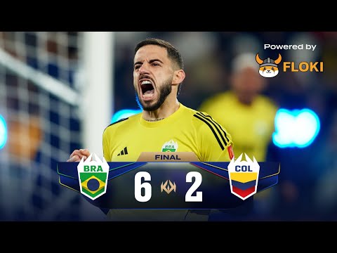 Brasil VS Colombia | Partido Completo Final (6-2)