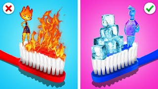 ¡Ember y Wade de Elementos tienen hijos! * Trucos para Padres de Fuego vs🔥 💦Agua*