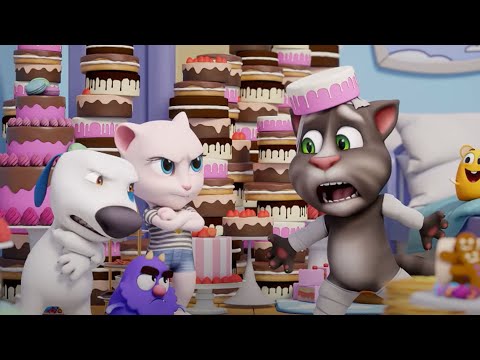 pelea de pasteles | Talking Tom | Wildbrain Niños