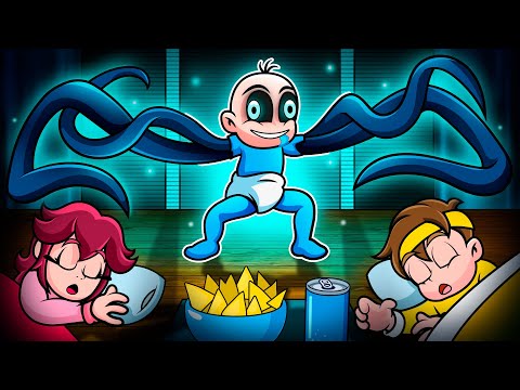 NO DUERMAS CERCA de BEBE NOOB… (no es humano) 😱🛏️👀 en Minecraft 😱 BEBE NOOB