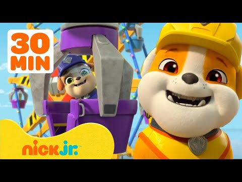 Rubble & Crew | ¡Montaña rusa y juegos mecánicos con Rubble! | 30 minutos | Nick Jr. en Español