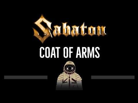 Sabaton • Coat Of Arms (CC) (Remastered Video) 🎤 [Karaoke] [Instrumental Lyrics]