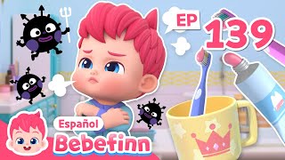¡No, No, Cepillado de Dientes! | EP139 | Canciones Infantiles | Bebefinn en español