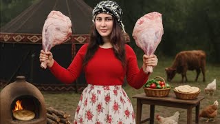 Village Cooking: Traditional Mexican Tacos Recipe in the Mountains