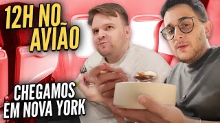 12h COMENDO NO AVIÃO: Chegamos em Nova York | Dragbox em NY #01 