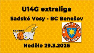 2025-26 U14G extraliga Sadské Vosy - BC Benešov