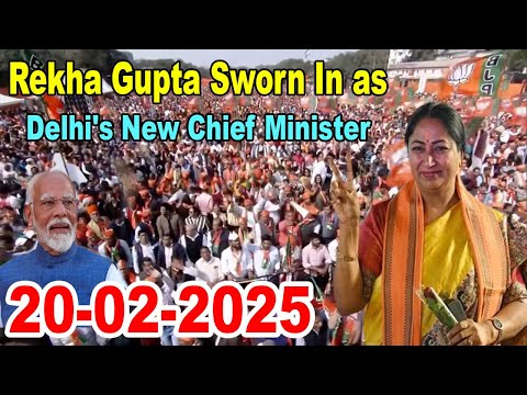 LIVE: Rekha Gupta Sworn In as Delhi’s New CM | PM Modi at Swearing-In Ceremony | BJP | NDA