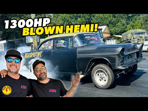 Racing Mike Finnegan's 1300HP '55 Chevy BLASPHEMI! Can I Keep This Iconic Monster On Track?!