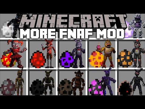 Minecraft FORBIDDEN FIVE NIGHTS AT FREDDYS HORROR MOD / DANGEROUS MOBS HOUSE !! Minecraft Mods