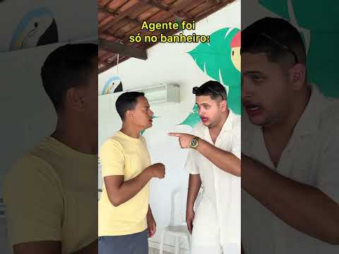 Agente foi só no banheiro 😂 #humor #casal #comedia