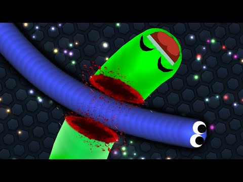 Slither.io 1 Tiny Hacker Snake vs Giant Snakes Epic Slitherio Gameplay