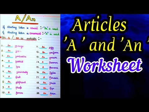 A An The Articles Worksheet Jobs Ecityworks