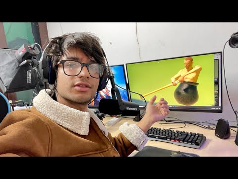 Playing Getting Over it 🤪 first time