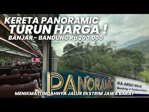 INDAHNYA JALUR KERETA API PEGUNUNGAN JAWA BARAT‼️Naik KA Argo Wilis Panoramic Banjar - Bandung