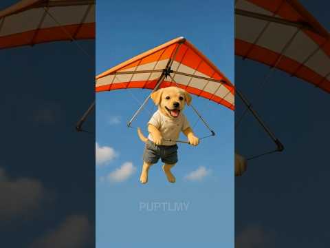 The poor puppy was teased by his friends for not having a light plane.