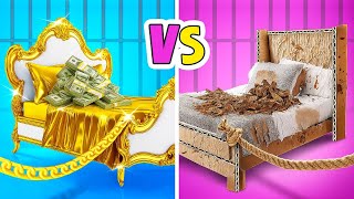 Trik Melarikan Diri dari Penjara VIP vs BROKE! Siapa yang Membangun Kamar TERBAIK?