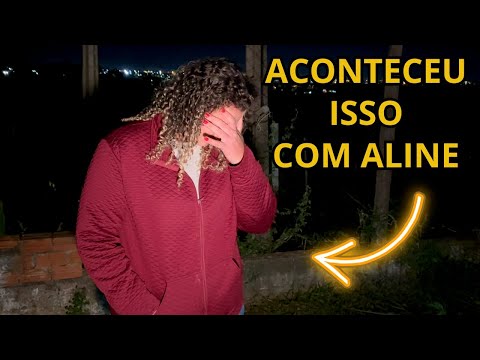 ALINE TENTA DISFARÇAR MAS NÃO CONSEGUE